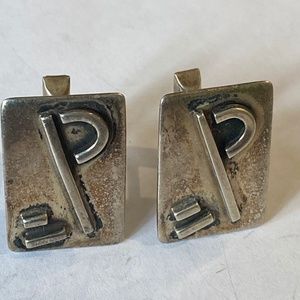 Sterling Silver midCentury cufflinks
